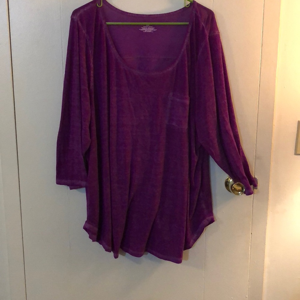 Lane Bryant 3/4 sleeve tee
